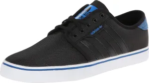adidas Seeley Black/Blue Bird Skate Shoes-10