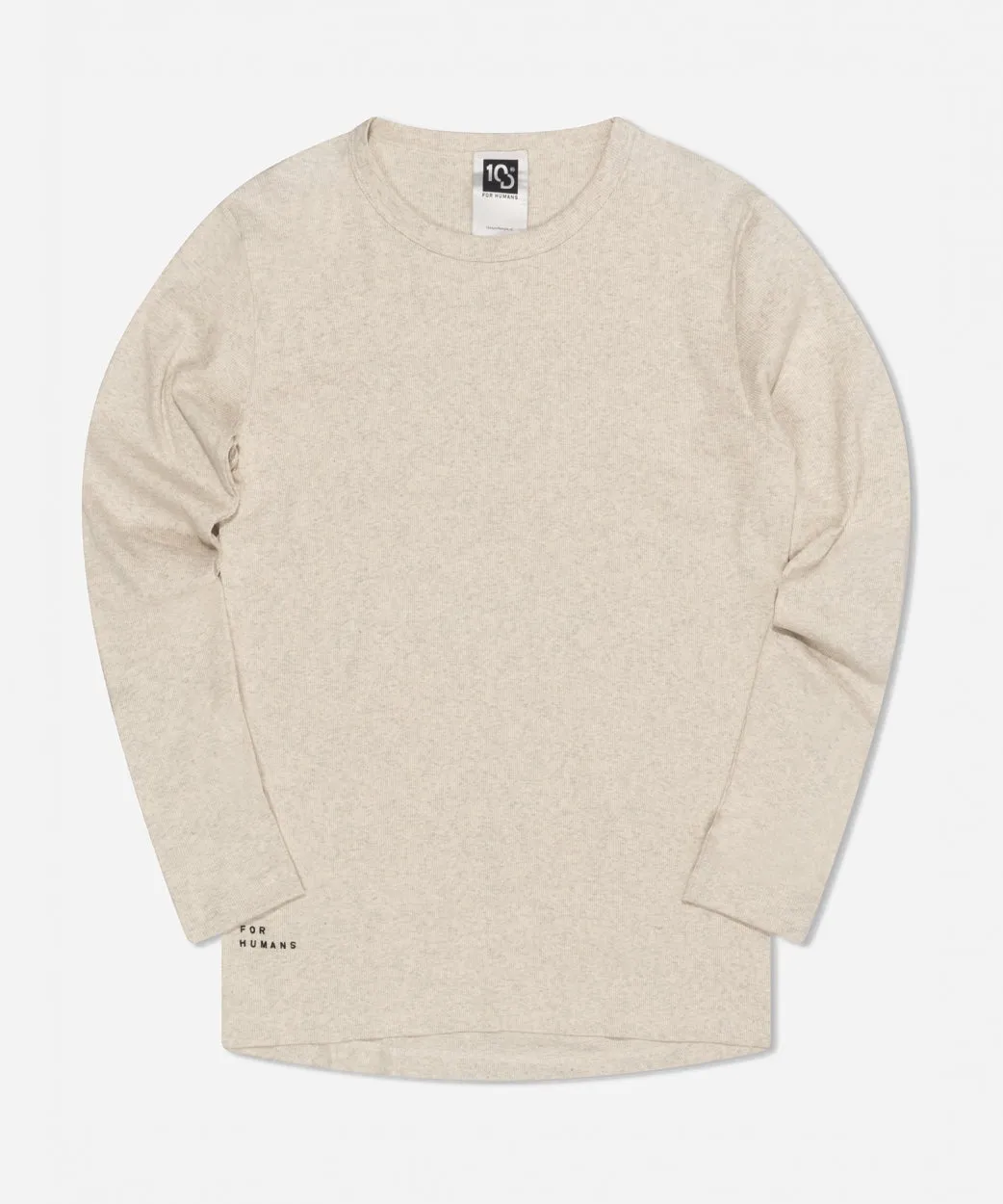 Alex rib jersey tee | soft white melee