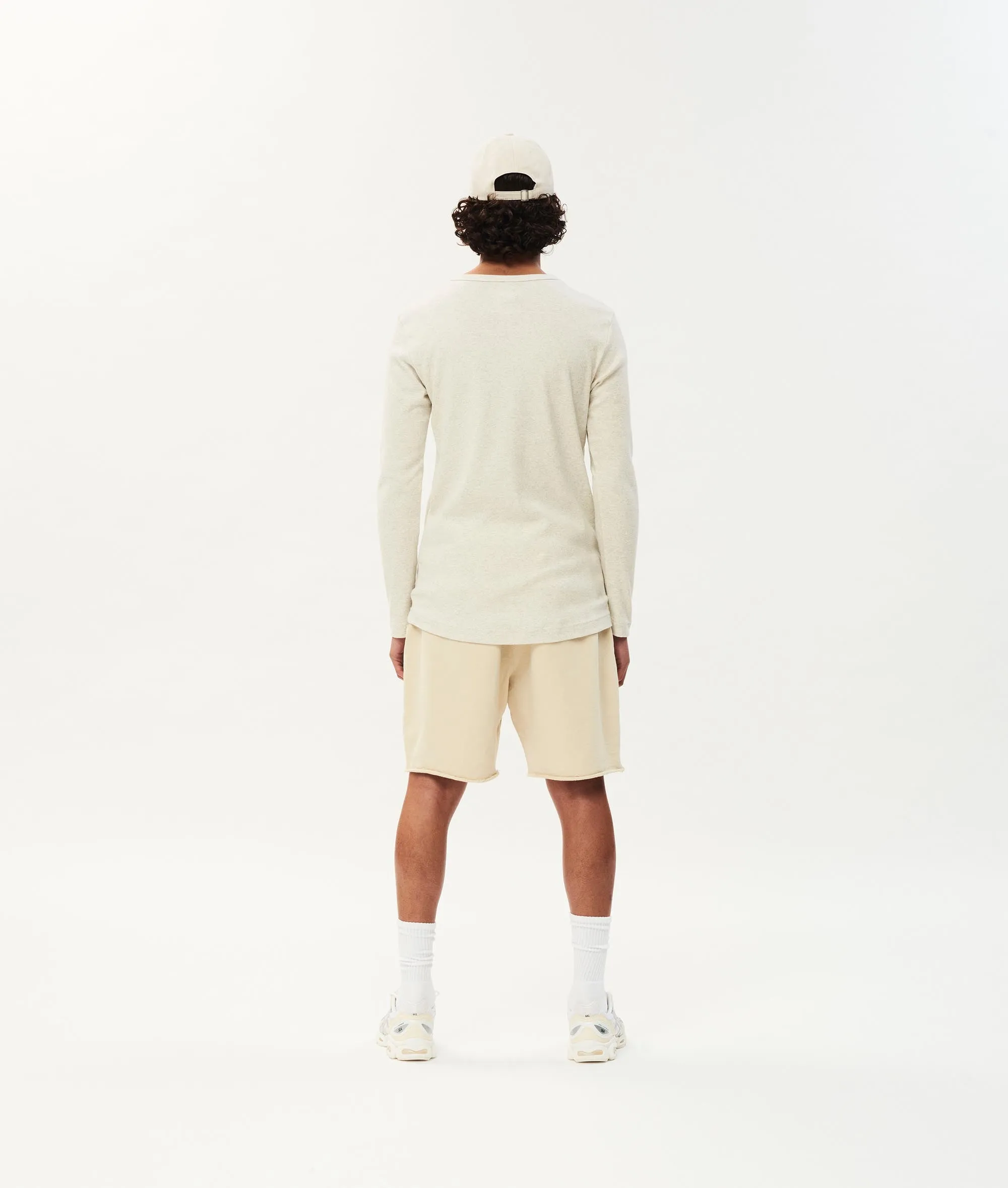 Alex rib jersey tee | soft white melee