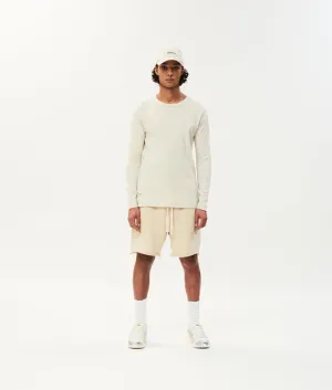 Alex rib jersey tee | soft white melee