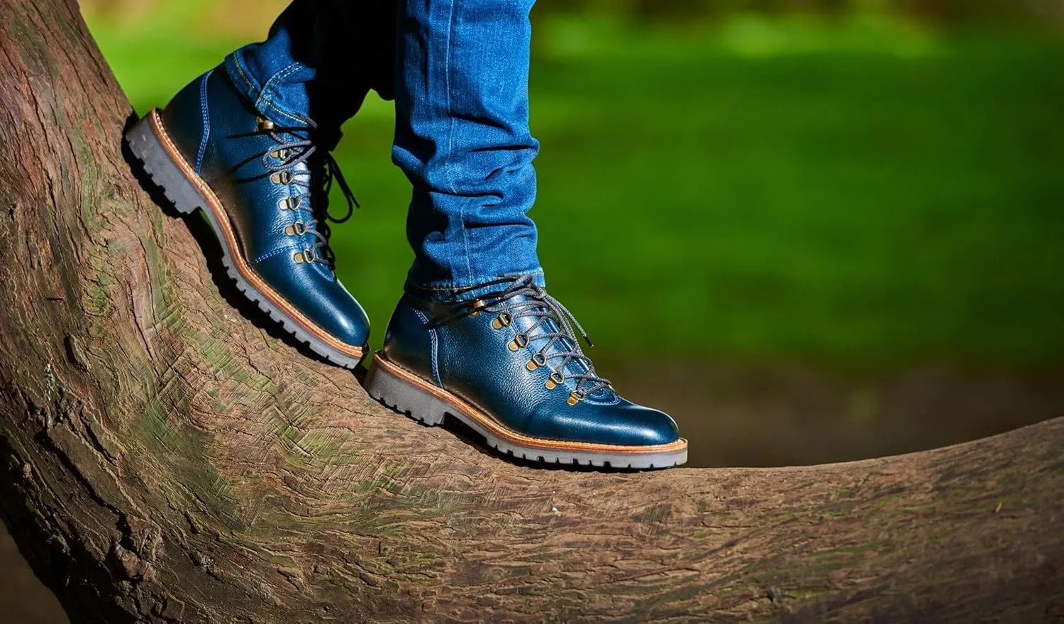 BARKER Glencoe Men's Handmade Leather Hiking Boots - Premium Full-Grain Leather, Durable Trekking Footwear