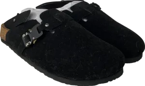 boohooMan Black Faux Suede Mule UK 9 EU 43 