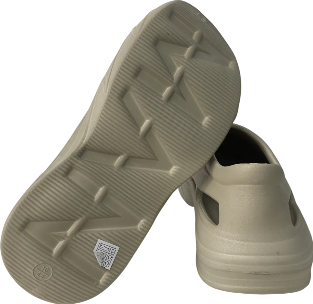 boohooMan Nude Perforated Moulded Mule UK 10 EU 44 