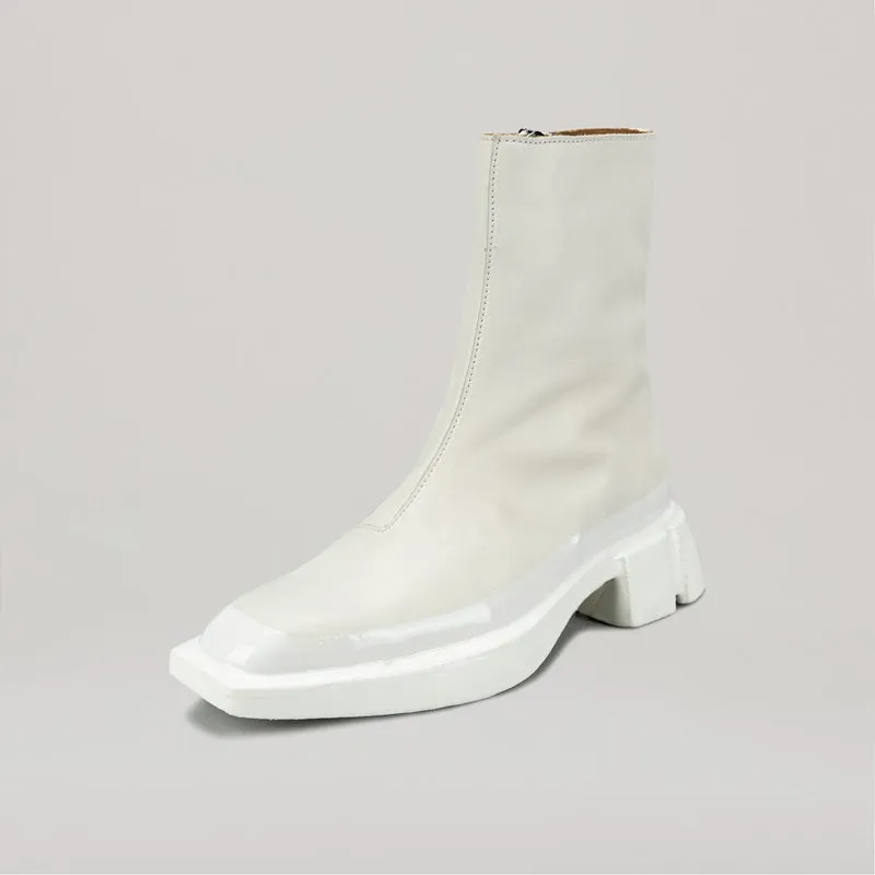 both - GANG BOOTS-WHITE
