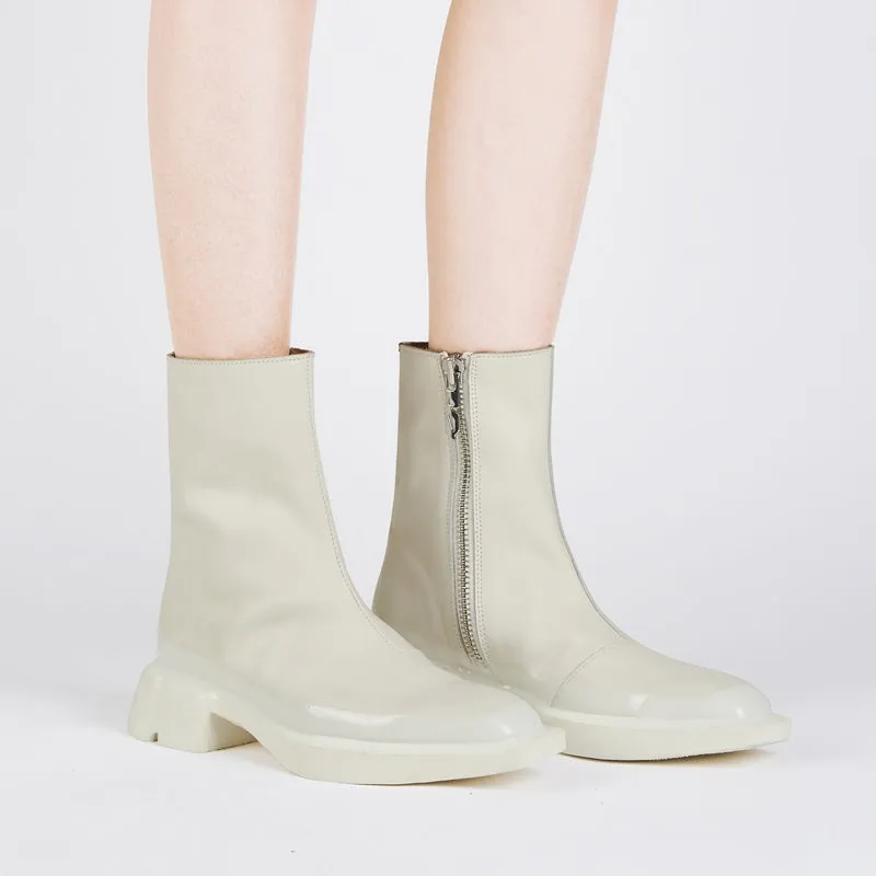 both - GANG BOOTS-WHITE