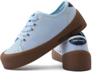 Boys Girls Kids Shoes Lace-up Cupsole Casual Lightweight Canvas Sneakers with Sport Sole