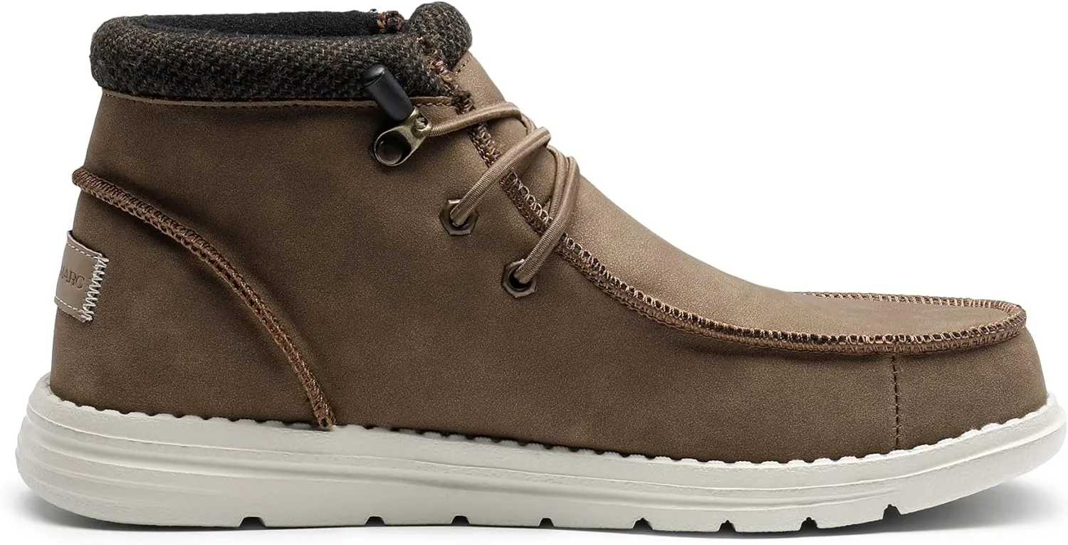 Bruno Marc Men's Casual Slip-on Shoes Warm Loafers for Men Winter Boots