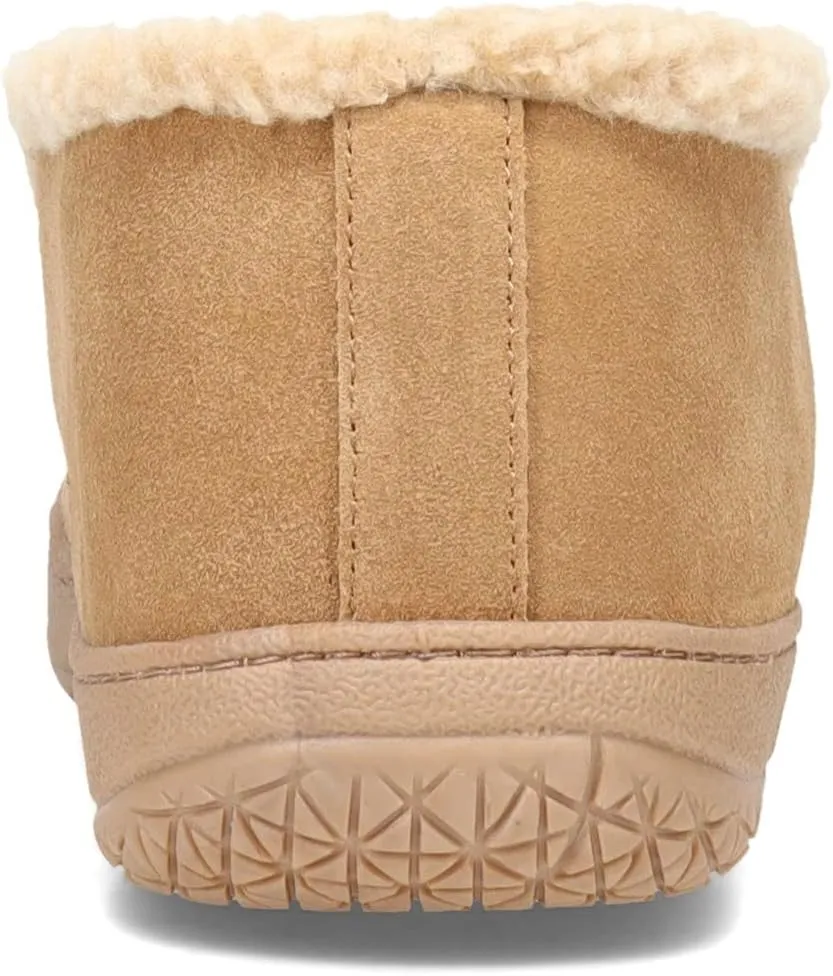 Clarks Men's Suede Leather Sherpa Lined Ankle Bootie Slippers, JMH1952 - Indoor/Outdoor Slip-Ons - Comfy & Durable Ankle Boots with Plush Lining Padded Insole & Gripped Rubber Outsoles