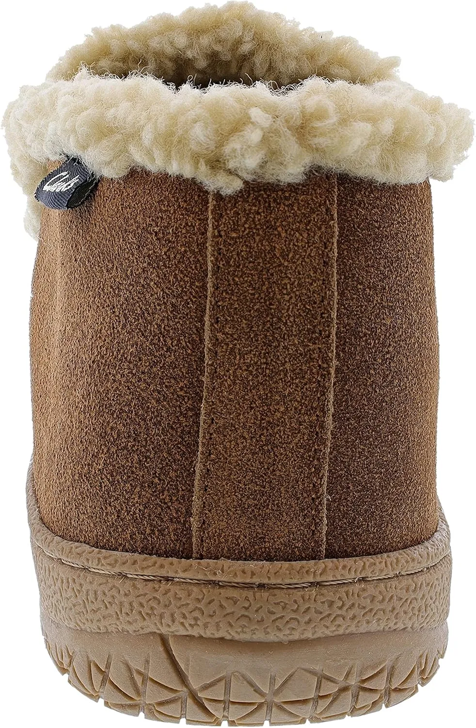 Clarks Men's Suede Leather Sherpa Lined Ankle Bootie Slippers, JMH1952 - Indoor/Outdoor Slip-Ons - Comfy & Durable Ankle Boots with Plush Lining Padded Insole & Gripped Rubber Outsoles