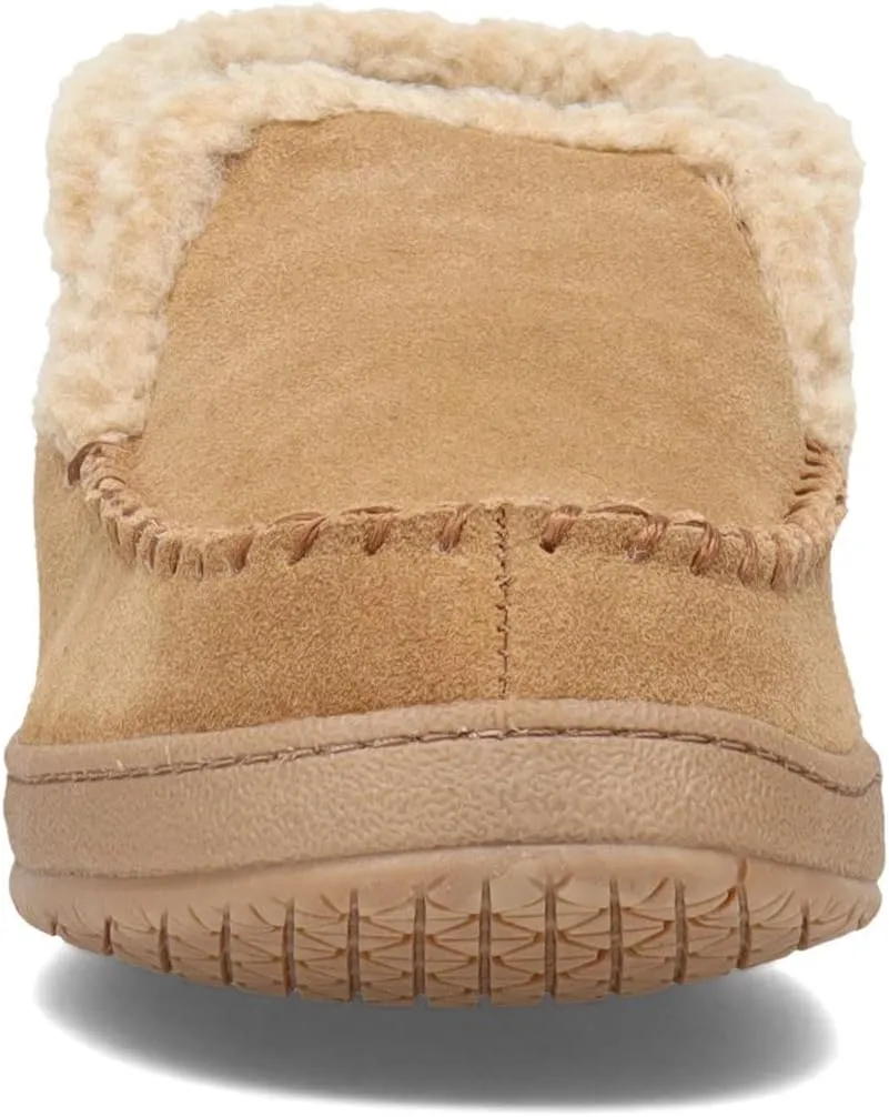 Clarks Men's Suede Leather Sherpa Lined Ankle Bootie Slippers, JMH1952 - Indoor/Outdoor Slip-Ons - Comfy & Durable Ankle Boots with Plush Lining Padded Insole & Gripped Rubber Outsoles