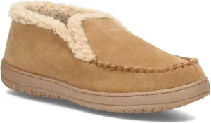 Clarks Men's Suede Leather Sherpa Lined Ankle Bootie Slippers, JMH1952 - Indoor/Outdoor Slip-Ons - Comfy & Durable Ankle Boots with Plush Lining Padded Insole & Gripped Rubber Outsoles