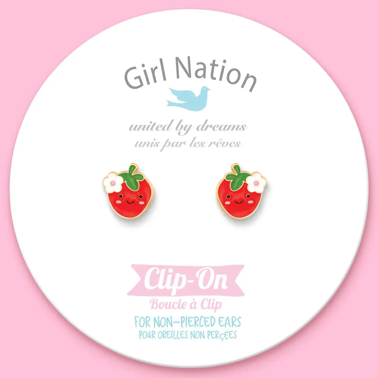 Clip On Cutie Earrings- You're Berry Cute