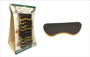COIMBRA SUEDE HEEL GRIP BLACK 20 PR / CARD