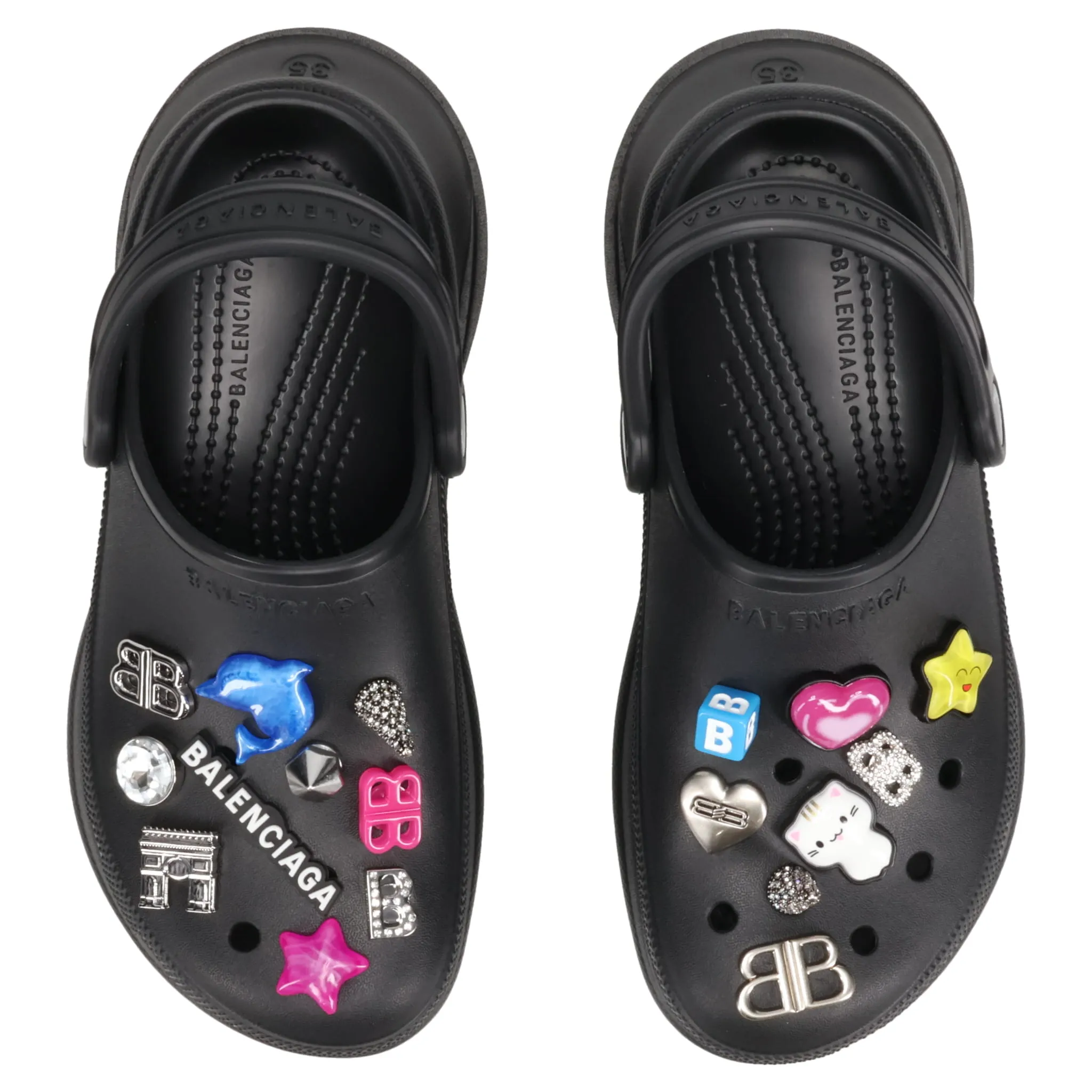 CROCS MULE JIBBITZ WOMAN / 1000:BLACK