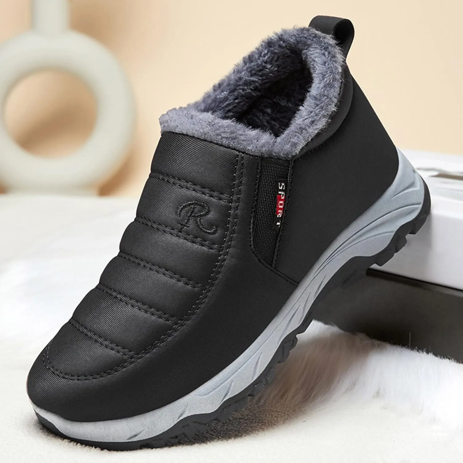 Cute Winter Boots for Women Fashion Womens Snow Boots Size 6.5 Wide Winter Boots for Women Slip ons Woman Winter Boots Knee High Wide Calf Plus Size Snow Boots Extra Wide Calf