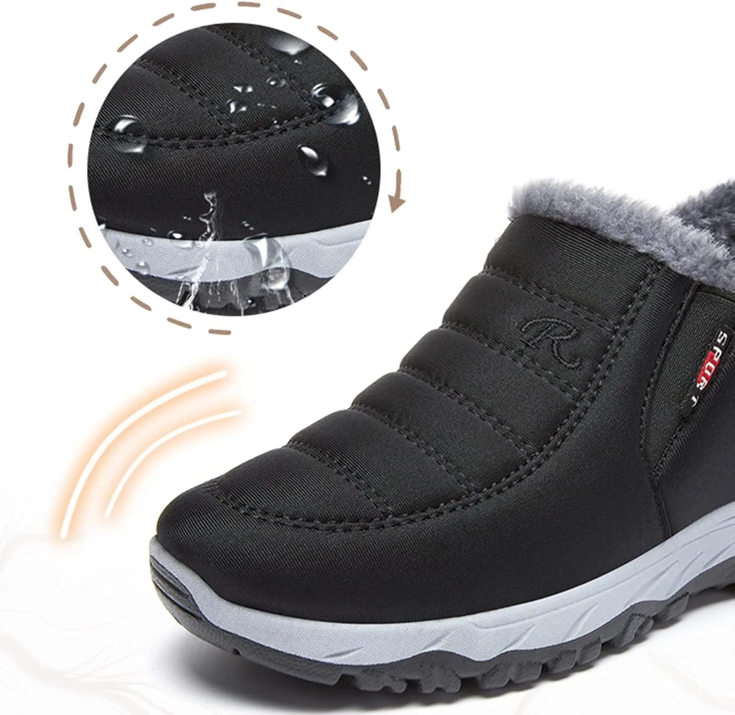 Cute Winter Boots for Women Fashion Womens Snow Boots Size 6.5 Wide Winter Boots for Women Slip ons Woman Winter Boots Knee High Wide Calf Plus Size Snow Boots Extra Wide Calf