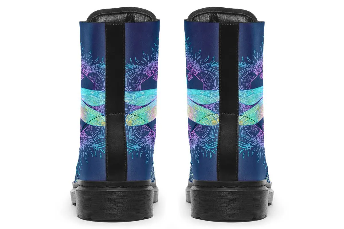 Dragonfly Mandala Navy Blue