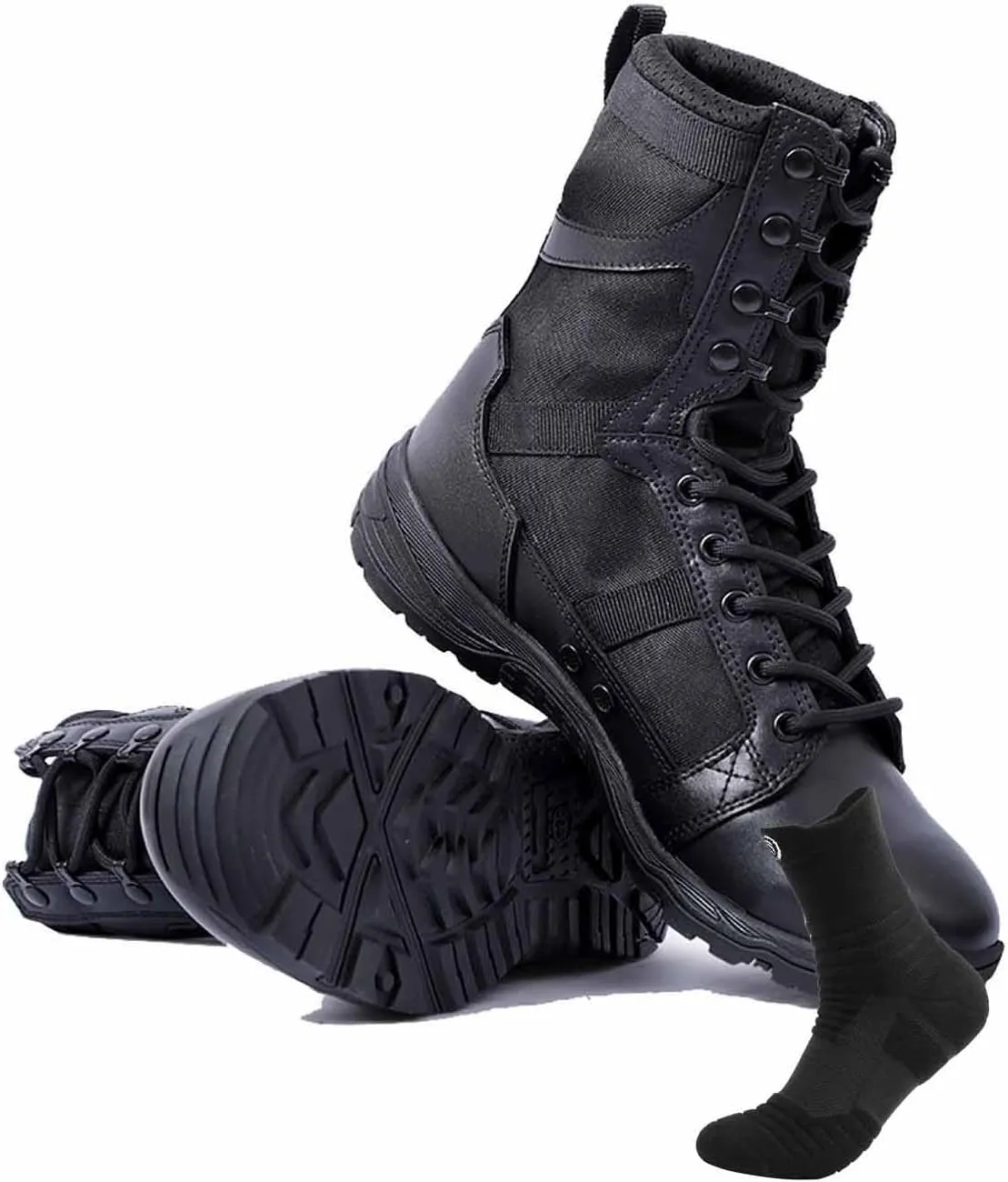 Durable Army Combat Boots, Men's Waterproof Hiking Work Boots Men's military tactical boots Lightweight work boots for men breathable jungle Desert Boots