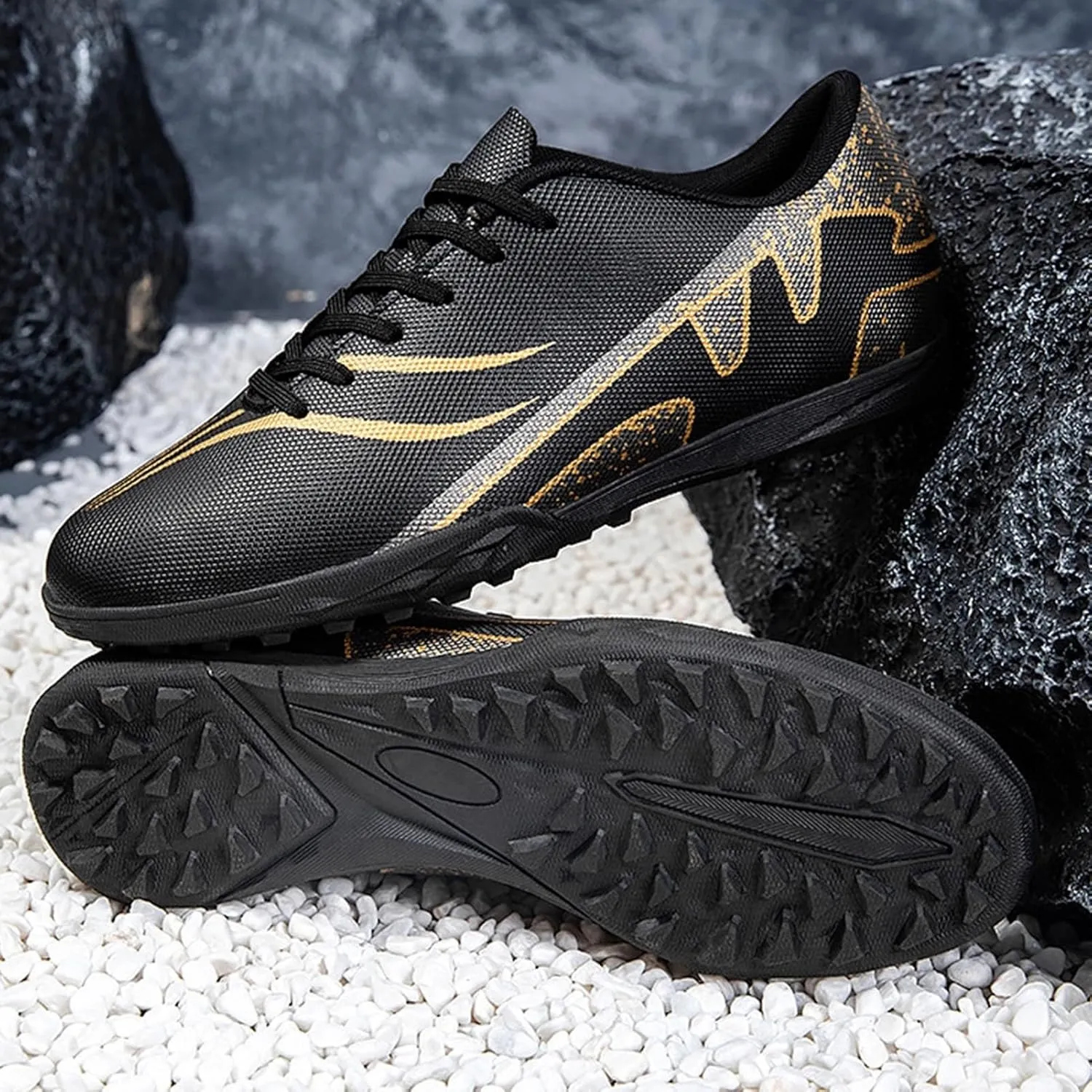 Football Cleats Comfortable Firm, Soccer Cleats Professional for Big Boys, Turf Athletic Training Sneakers