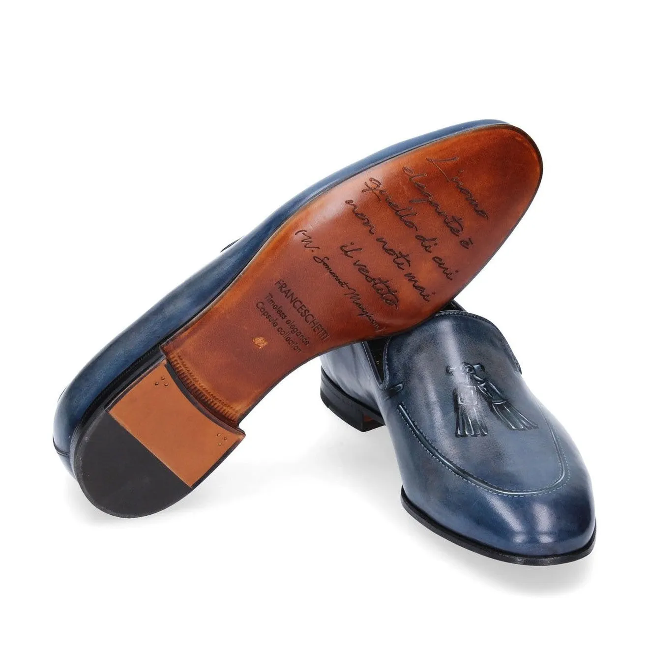 Franceschetti William Men's Shoes Calf-Skin Leather Slipper Loafers (FCCT1070)