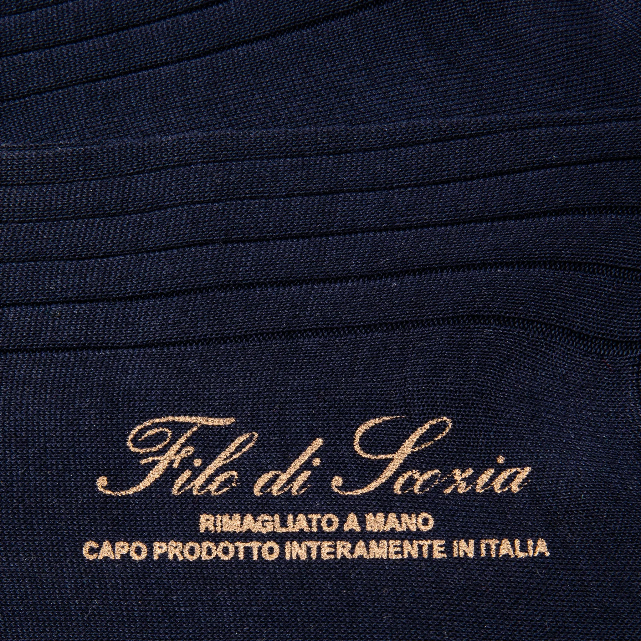 Frans Boone Socks Fillo di Scozia Blu Notte
