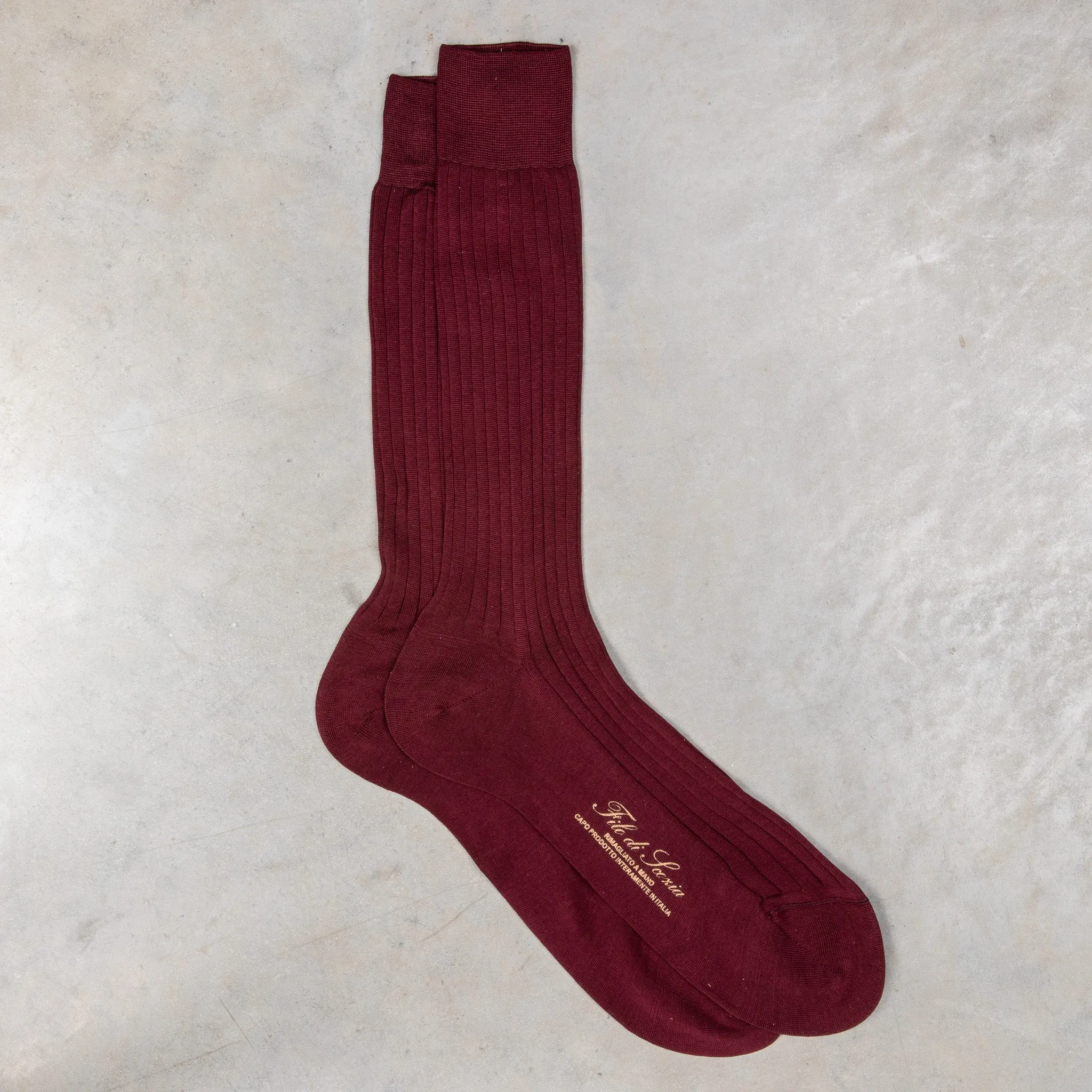 Frans Boone Socks Fillo di Scozia Bordo