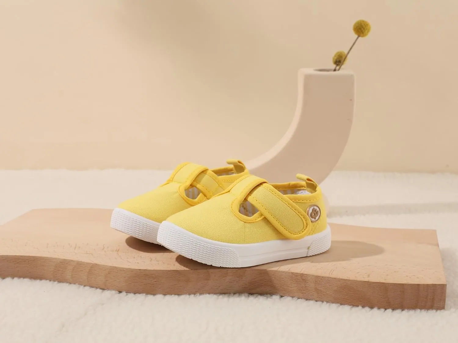 Girls Canvas Shoes Toddler Casual Sneakers Kids Low Top Casual Fashion Shoes Hook and Loops Walking Running Shoes