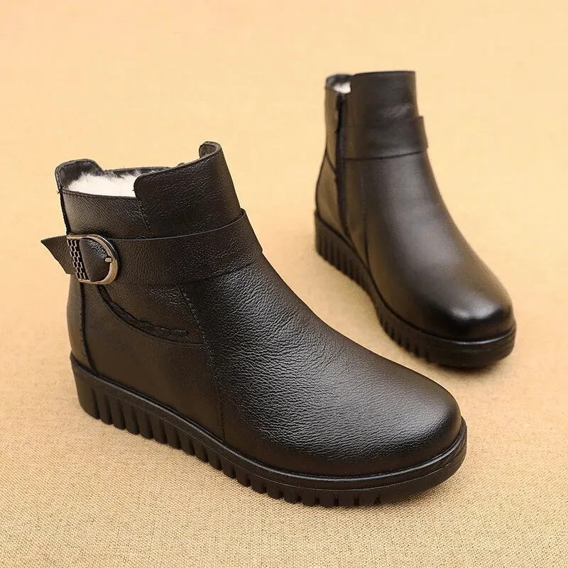 GRW Orthopedic Women Boot Arch Support Warm Fur AntiSlip Ankle Boots