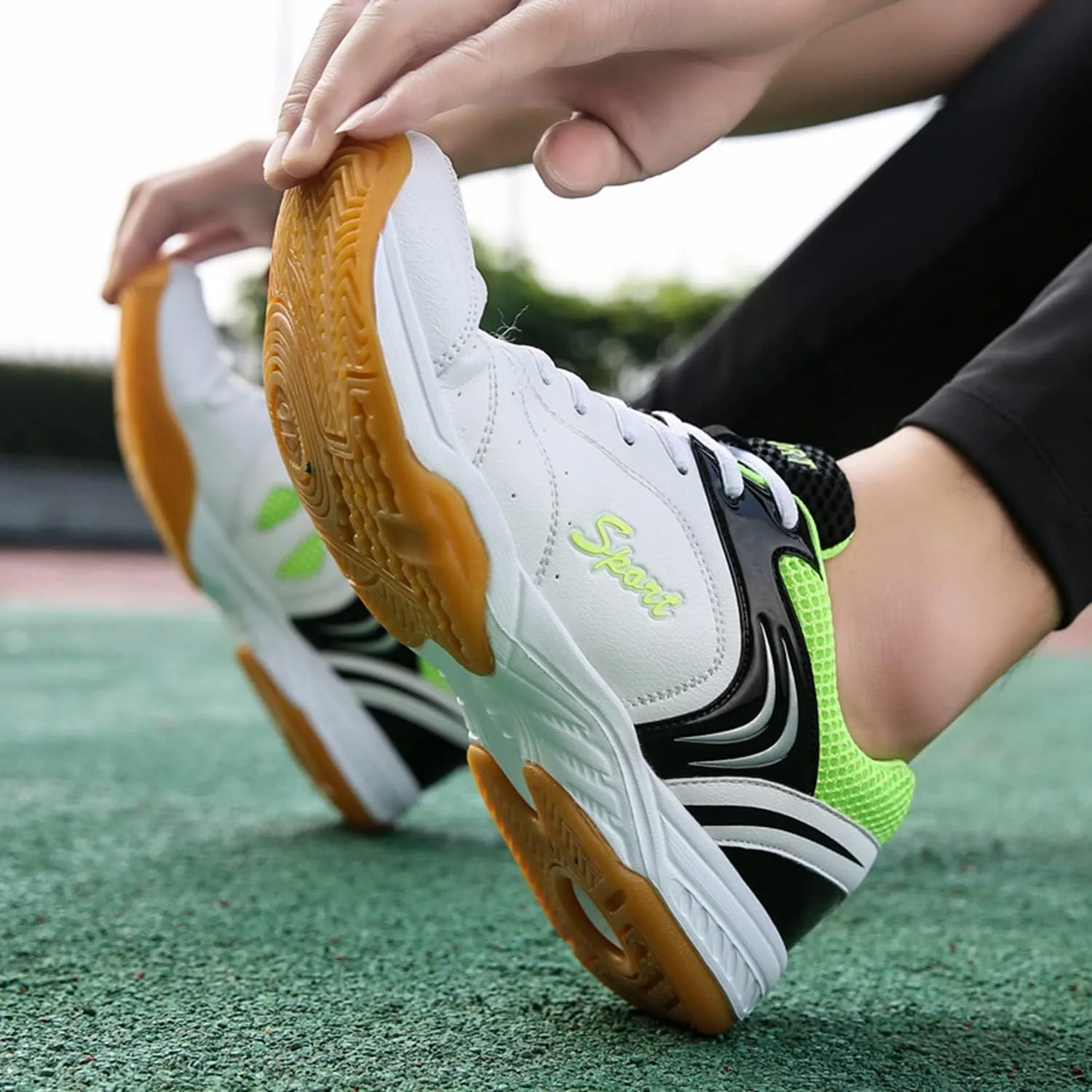Indoor Court Shoes for Tennis, Badminton, Table Tennis, Volleyball, Pickleball for Men and Women,Boys and Girls
