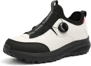 JITUUE Men's Waterproof Hiking Shoes Leather Low-Top Hiking Shoes for Outdoor Trailing Trekking Camping Walking Sneakers