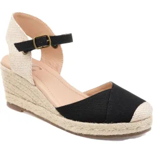 Journee Collection Womens Ashlyn Padded Insole Canvas Espadrilles