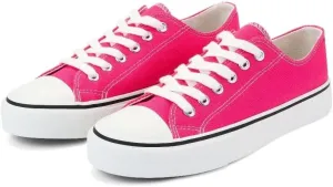 JUDIS Women??s Lace Up Canvas Shoes Low Top Fashion Sneakers Casual Tennis Walking Shoes