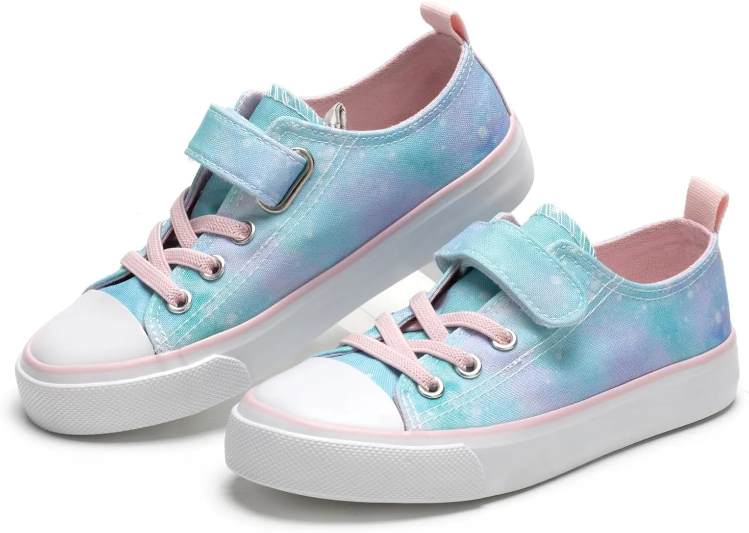 Kids Canvas Sneakers Girls Canvas Shoes Toddler Casual Shoes Walking Sport Shoes Low Top Canvas Shoes