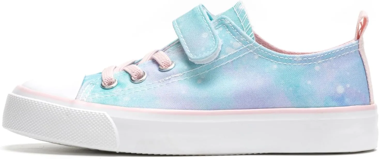 Kids Canvas Sneakers Girls Canvas Shoes Toddler Casual Shoes Walking Sport Shoes Low Top Canvas Shoes