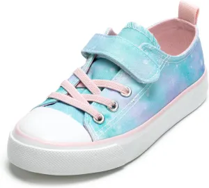 Kids Canvas Sneakers Girls Canvas Shoes Toddler Casual Shoes Walking Sport Shoes Low Top Canvas Shoes