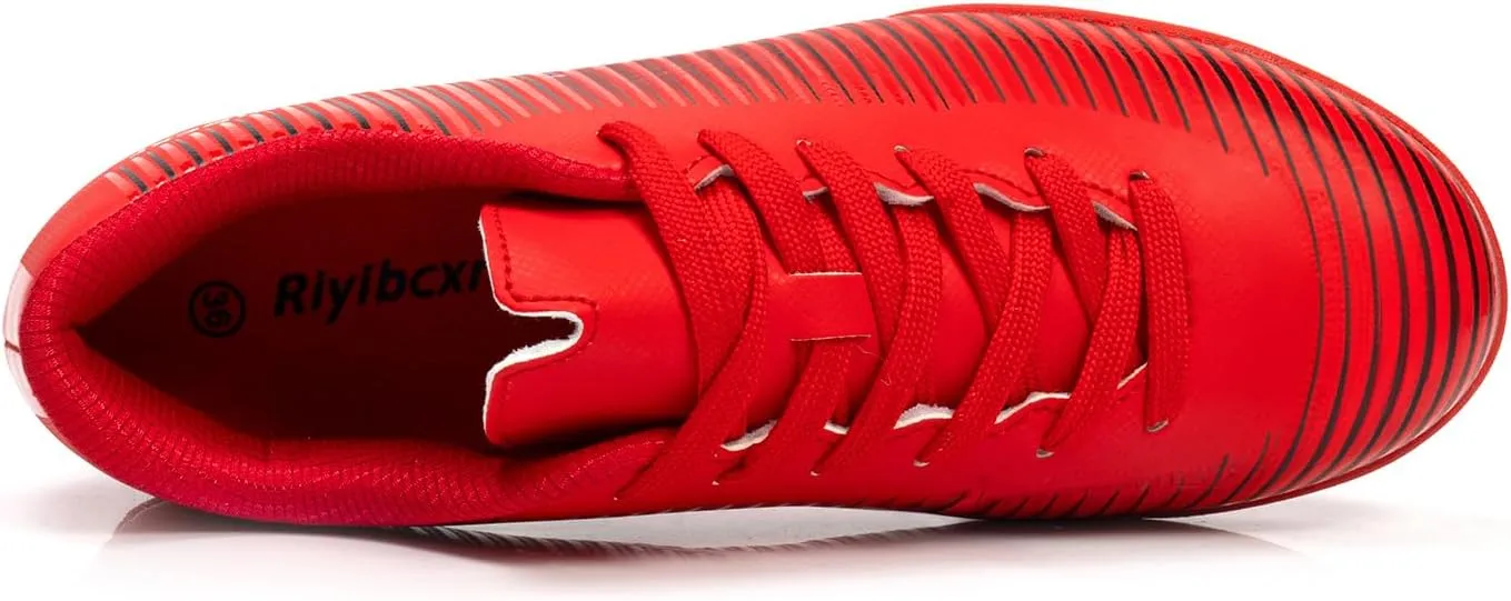 Kids Soccer Cleats Unisex-Child Lightweight Football Shoes Turf Youth Boys Girls Futsal Training Indoor Outdoor