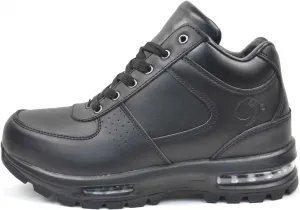 LABO Men's Black Hiking Leather Boot Air Heel 5712 10.5