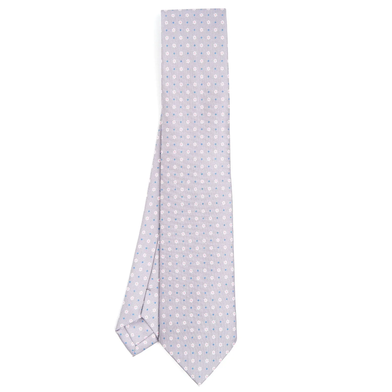 LIGHT GREY SARTORIAL CLASSIC SILK TIE