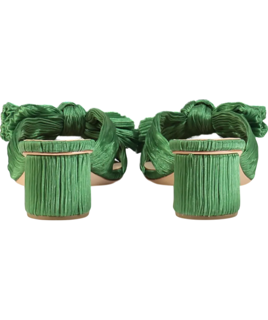 Loeffler Randall Green Emilia Pleated Knot Mule UK 9 EU 42 