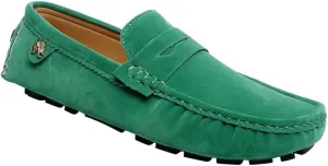 Luxury Men's Suede Penny Loafers, Non-Slip Driving Shoes, All-Season Breathable Slip-Ons for Business, Prom & Everyday