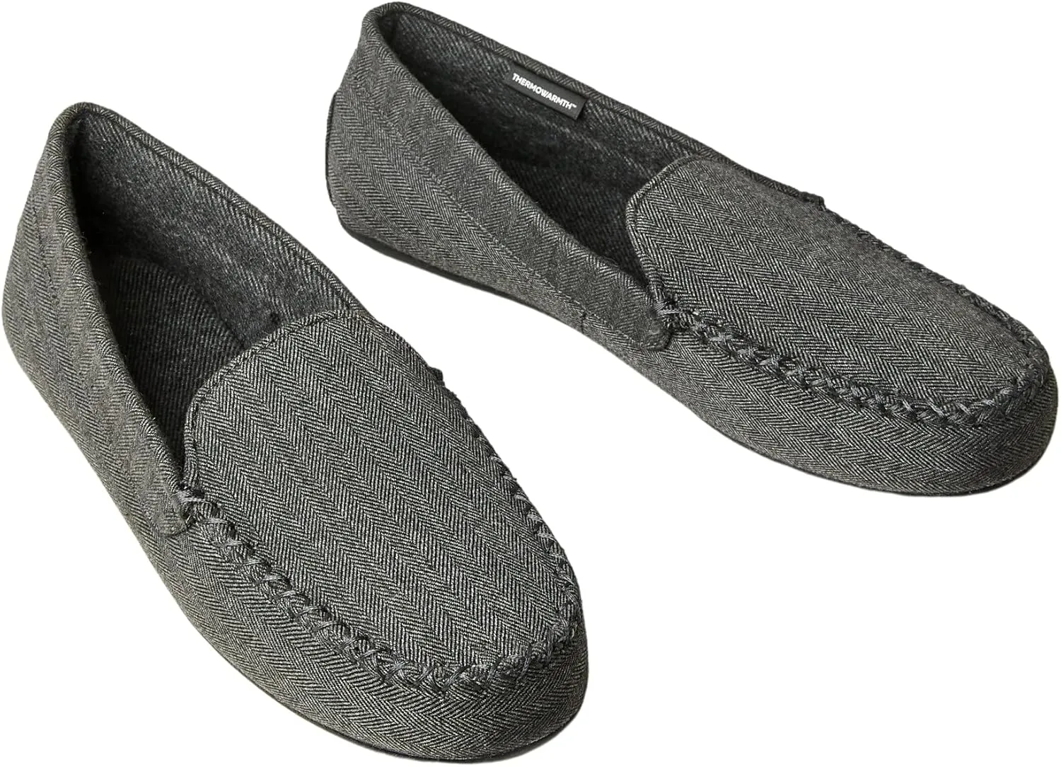 Marks and Spencer Men's Herringbone Moccasin Slippers