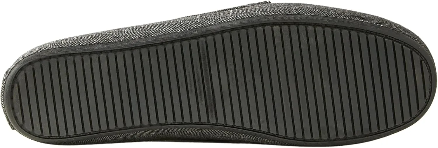 Marks and Spencer Men's Herringbone Moccasin Slippers