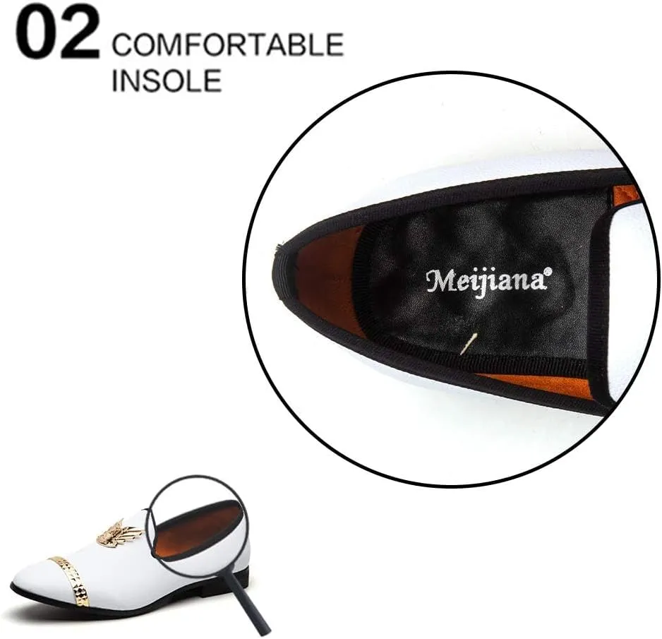 Meijiana Loafers Men Luxury Wedding Dress Shoes Fashion Party Shoes for Men