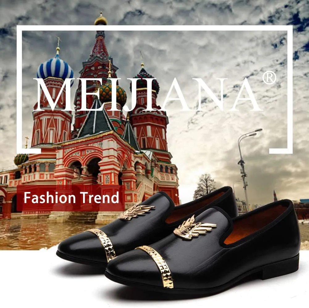 Meijiana Loafers Men Luxury Wedding Dress Shoes Fashion Party Shoes for Men
