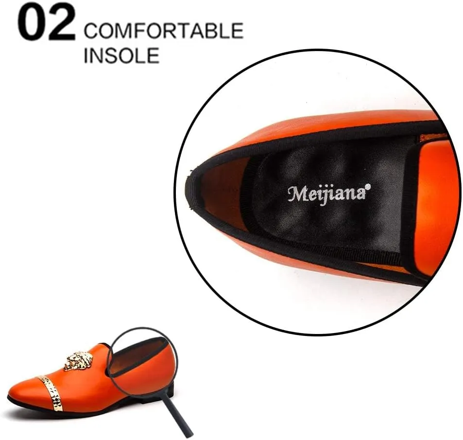 Meijiana Loafers Men Luxury Wedding Dress Shoes Fashion Party Shoes for Men