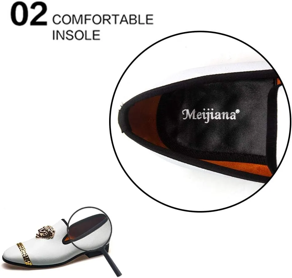 Meijiana Loafers Men Luxury Wedding Dress Shoes Fashion Party Shoes for Men