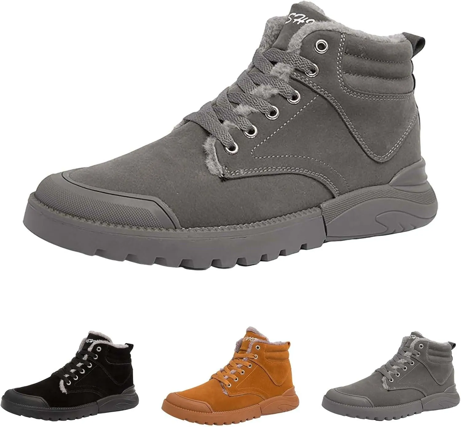 Men Work Boots Slip On Hiking Sneakers Shoes with Hook Loop Womens Working Shoes Food Service Waterproof Outdoor Work Botas Lightweight Hike Grounded Footwear