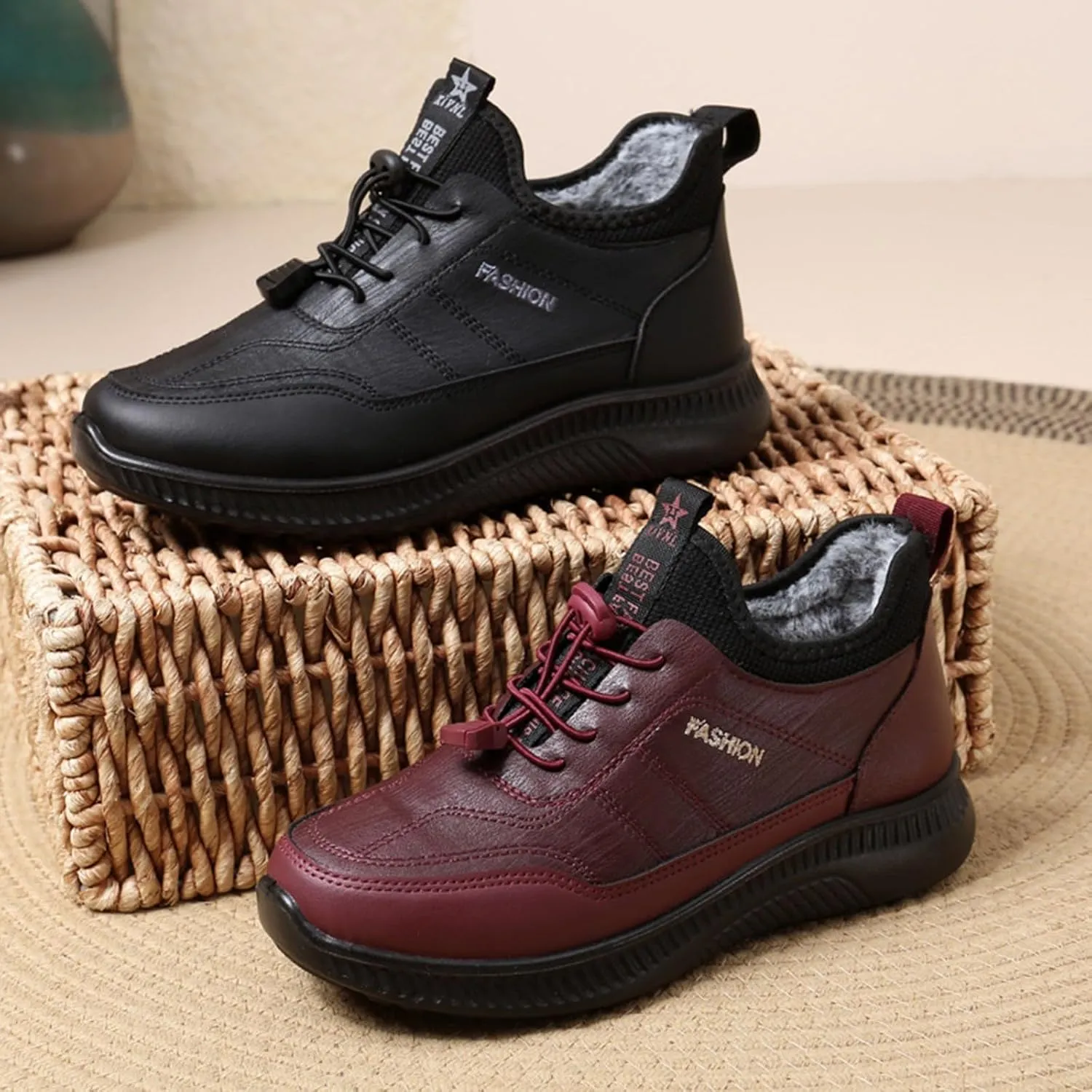 Men Work Boots Wide Width Hiking Sneakers Shoes with Fur Lined Womens Safety Toe Shoes Waterproof Waterproof Outdoor Shoes Lightweight Anti Slip Hike Grounded Footwear