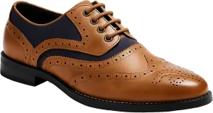 Men??s & Boys Suede-Leather Wingtip Brogue Oxford Shoes for Weddings & All Occasions