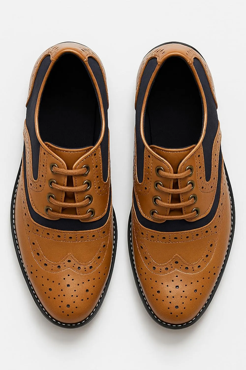 Men??s & Boys Suede-Leather Wingtip Brogue Oxford Shoes for Weddings & All Occasions